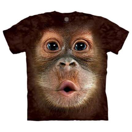 The Mountain 'BIG FACE BABY ORANGUTAN' Tie-Dye Youth T-Shirt