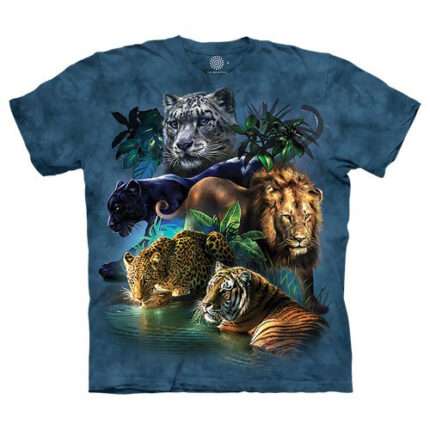 The Mountain 'BIG CATS JUNGLE' Tie-Dye T-Shirt