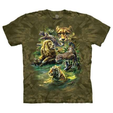 The Mountain 'BIG CATS PARADISE' Tie-Dye T-Shirt