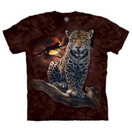 The Mountain 'BLOOD MOON LEOPARD' Tie-Dye T-Shirt