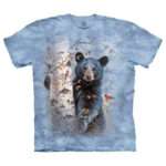 The Mountain 'FOREST FRIENDS' Tie-Dye T-Shirt