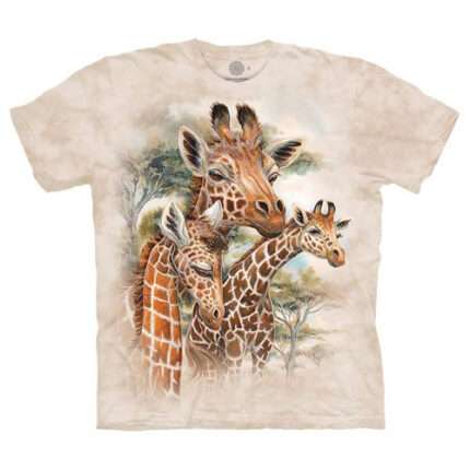 The Mountain 'GIRAFFES' Tie-Dye T-Shirt