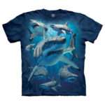 The Mountain 'GREAT WHITES' Tie-Dye T-Shirt