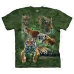 The Mountain 'JUNGLE TIGERS' Tie-Dye T-Shirt