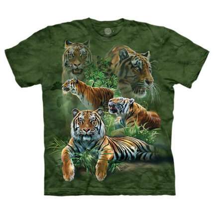 The Mountain 'JUNGLE TIGERS' Tie-Dye T-Shirt