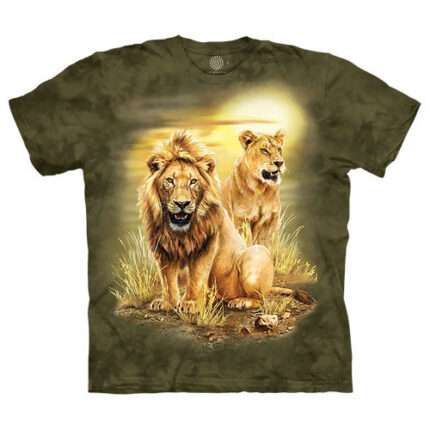 The Mountain 'LION PAIR' Tie-Dye T-Shirt