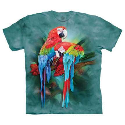 The Mountain 'MACAW MATES' Tie-Dye T-Shirt