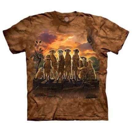 The Mountain 'MEERKAT FAMILY' Tie-Dye T-Shirt