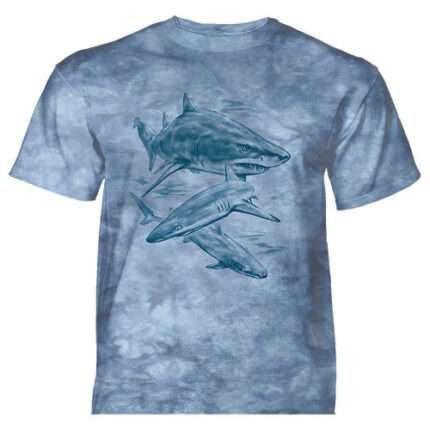 The Mountain 'MONO TONE SHARKS' Tie-Dye T-Shirt