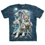 The Mountain 'NIGHT TIGER COLLAGE' Tie-Dye T-Shirt