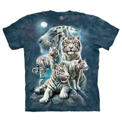 The Mountain 'NIGHT TIGER COLLAGE' Tie-Dye T-Shirt