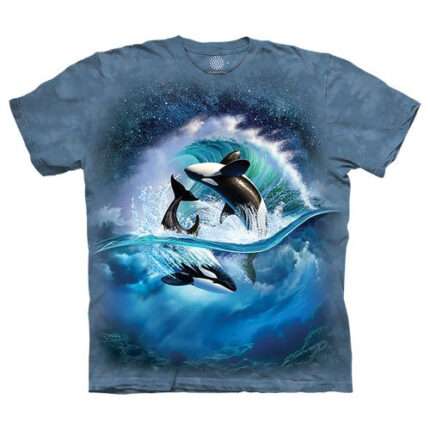 The Mountain 'ORCA WAVE' Tie-Dye Youth T-Shirt