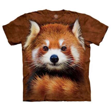 The Mountain 'RED PANDA PORTRAIT' Tie-Dye T-Shirt