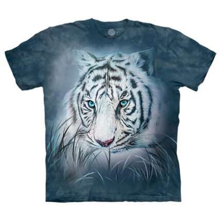 The Mountain 'THOUGHTFUL WHITE TIGER' Tie-Dye T-Shirt