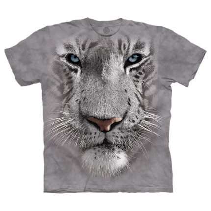 The Mountain 'WHITE TIGER FACE' Tie-Dye T-Shirt